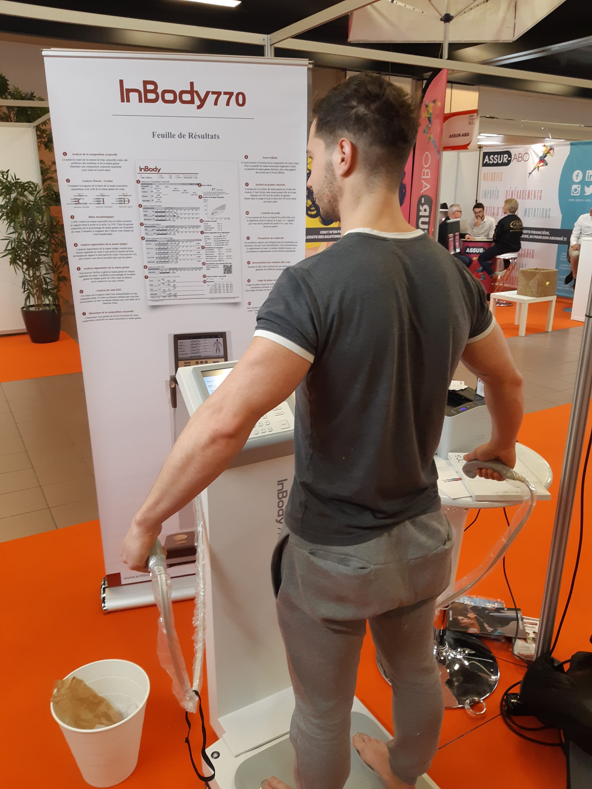 Homme salon fitness Lyon InBody 770